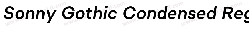 Sonny Gothic Condensed Regular字体转换